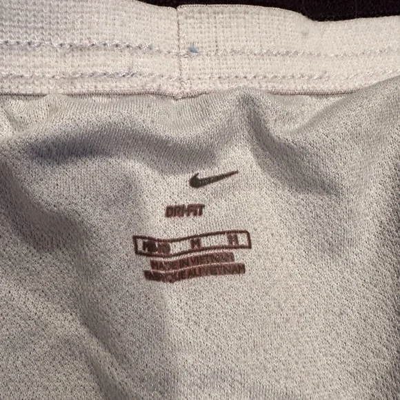 Nike Women's Light Blue Elastic Wist Cotton Shorts Size Medium - Picture 4 of 7